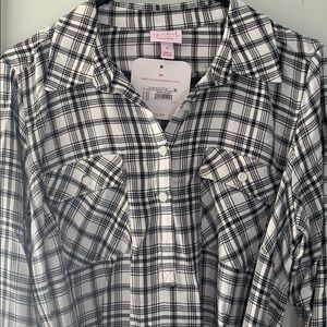 Maternity lightweight flannel